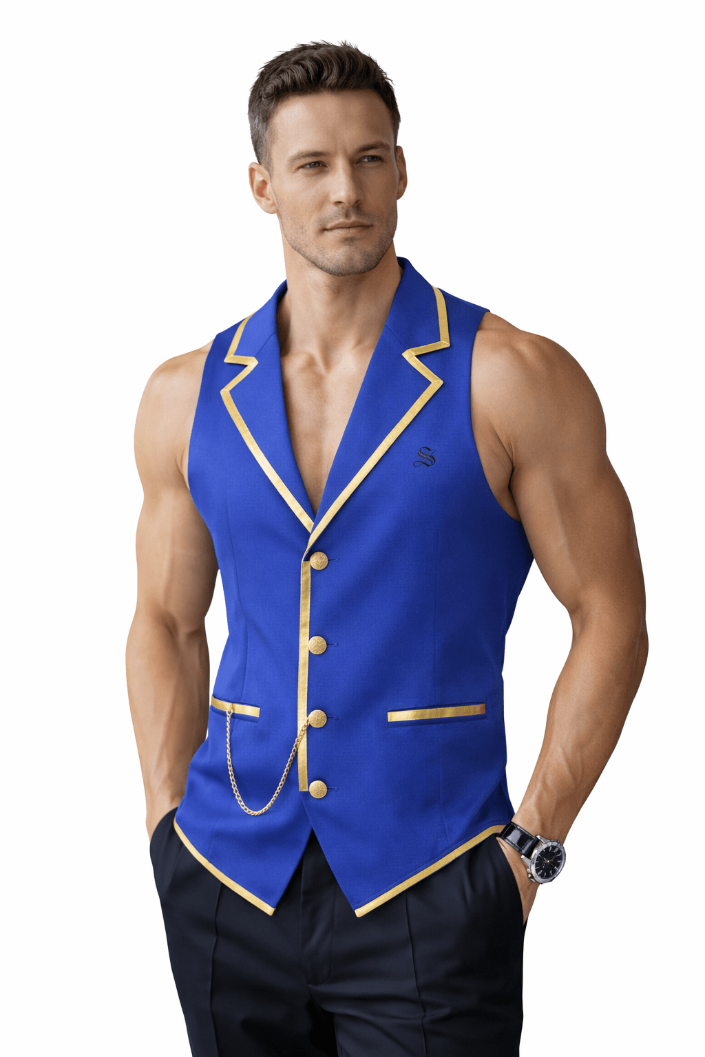 BJOLZ 132 - Tank Top for Men - Sarman Fashion - Wholesale Clothing Fashion Brand for Men from Canada