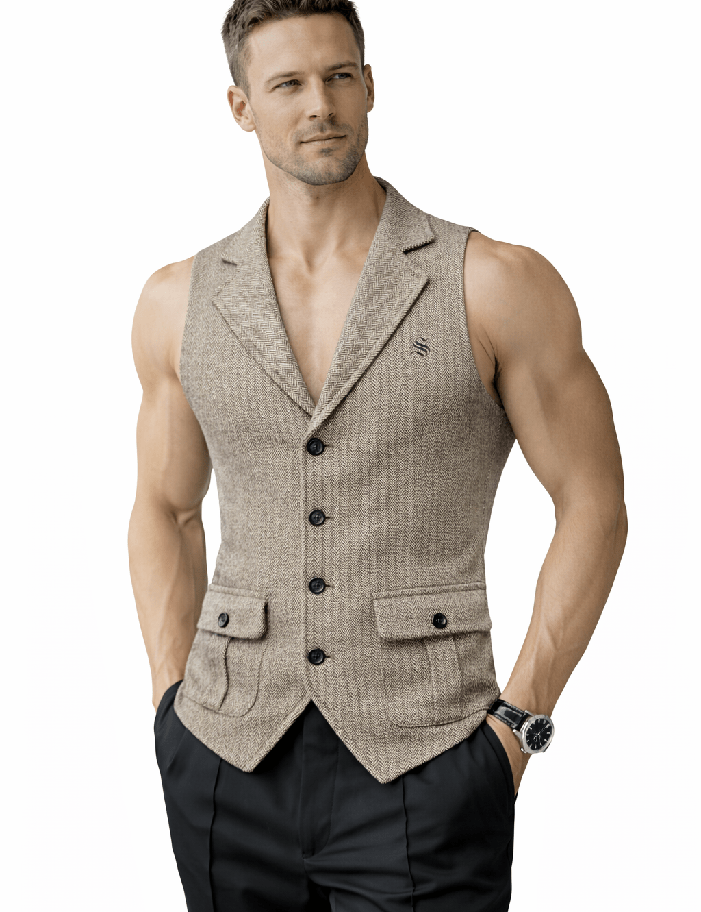 BJOLZ 133 - Tank Top for Men - Sarman Fashion - Wholesale Clothing Fashion Brand for Men from Canada