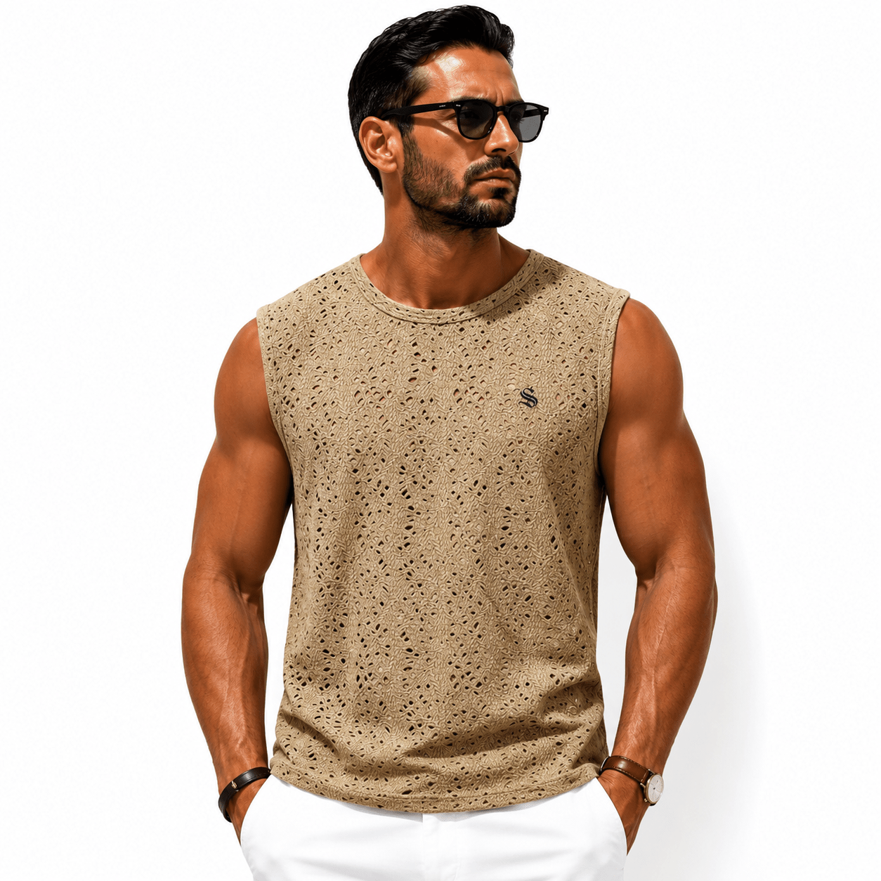 BJOLZ 235 - Tank Top for Men - Sarman Fashion - Wholesale Clothing Fashion Brand for Men from Canada