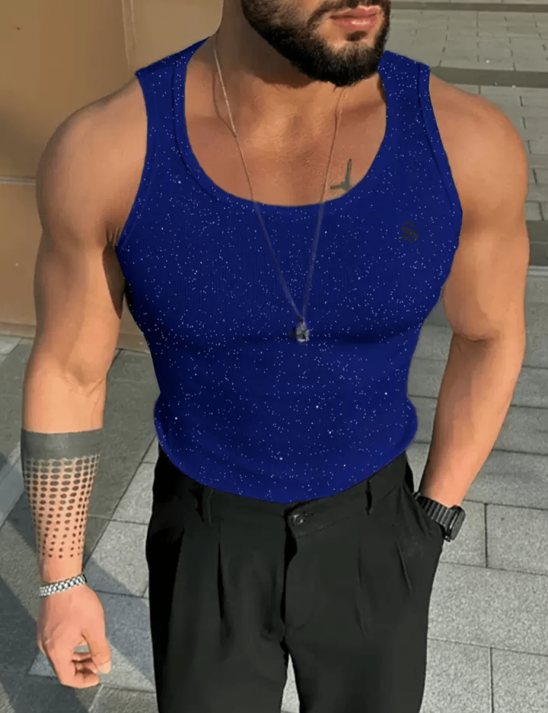 BJOLZ 236 - Tank Top for Men - Sarman Fashion - Wholesale Clothing Fashion Brand for Men from Canada