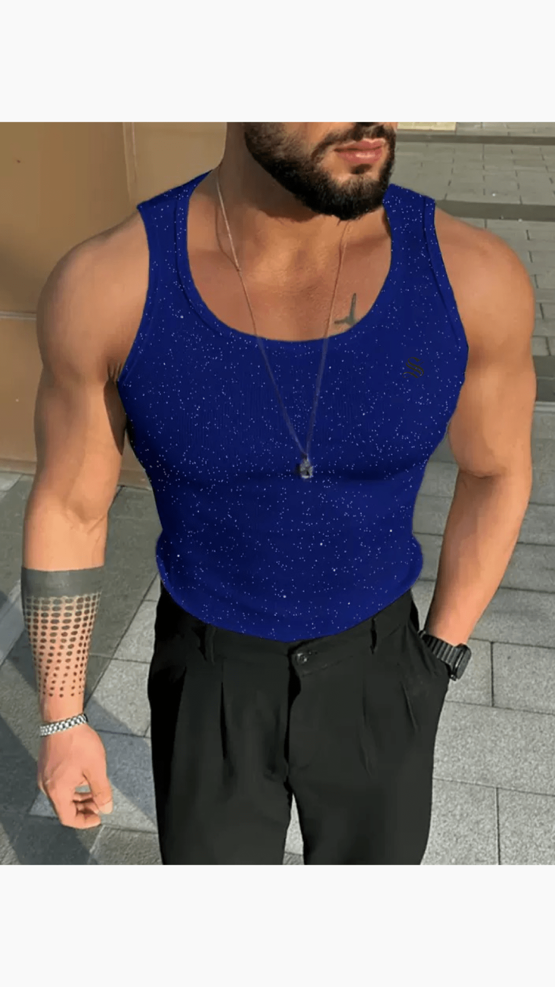 BJOLZ 236 - Tank Top for Men - Sarman Fashion - Wholesale Clothing Fashion Brand for Men from Canada