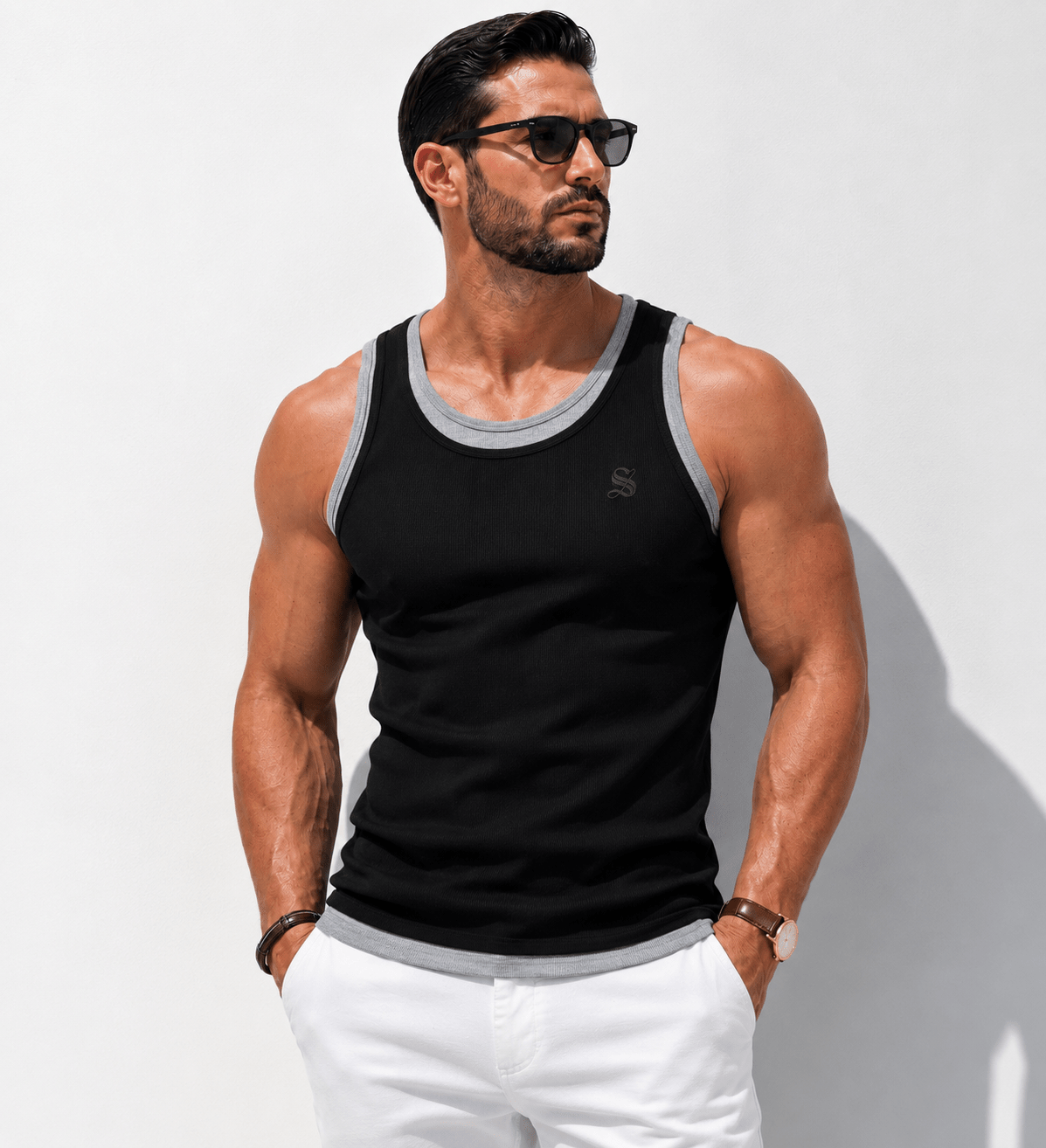 BJOLZ 24 - Tank Top for Men - Sarman Fashion - Wholesale Clothing Fashion Brand for Men from Canada