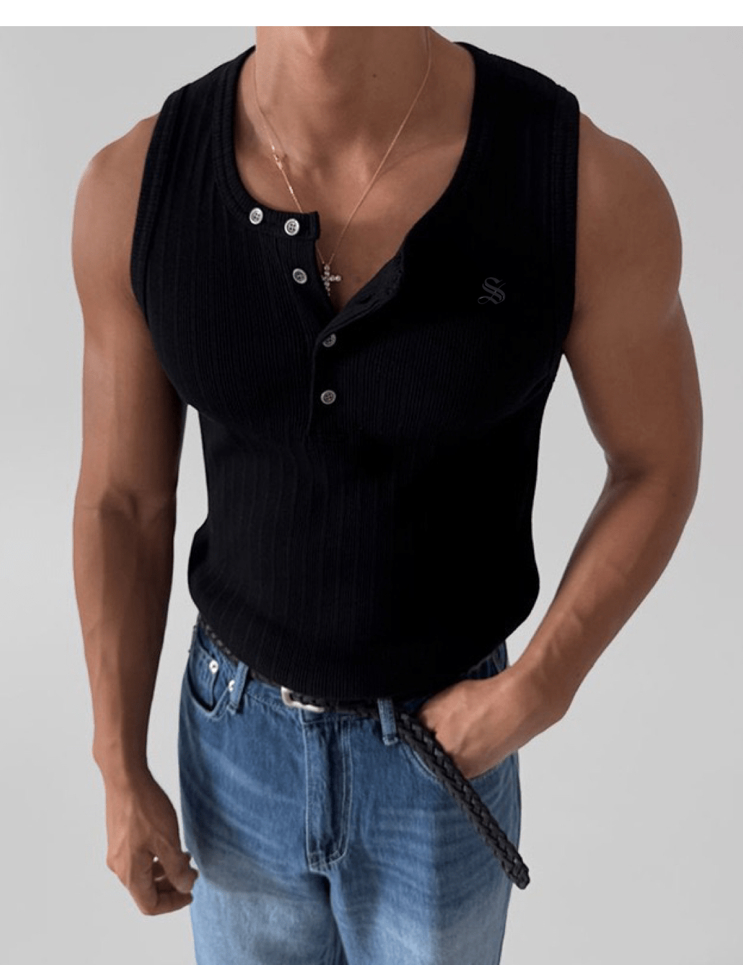BJOLZ 33 - Tank Top for Men - Sarman Fashion - Wholesale Clothing Fashion Brand for Men from Canada