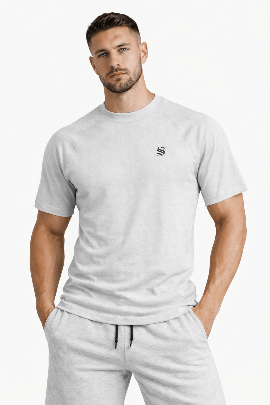 BJU - High Neck T-Shirt for Men - Sarman Fashion - Wholesale Clothing Fashion Brand for Men from Canada