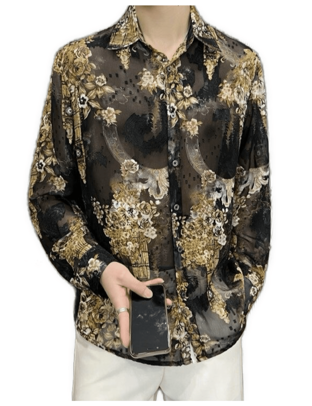 Black Dragon 10 - Black Shirt for Men - Sarman Fashion - Wholesale Clothing Fashion Brand for Men from Canada
