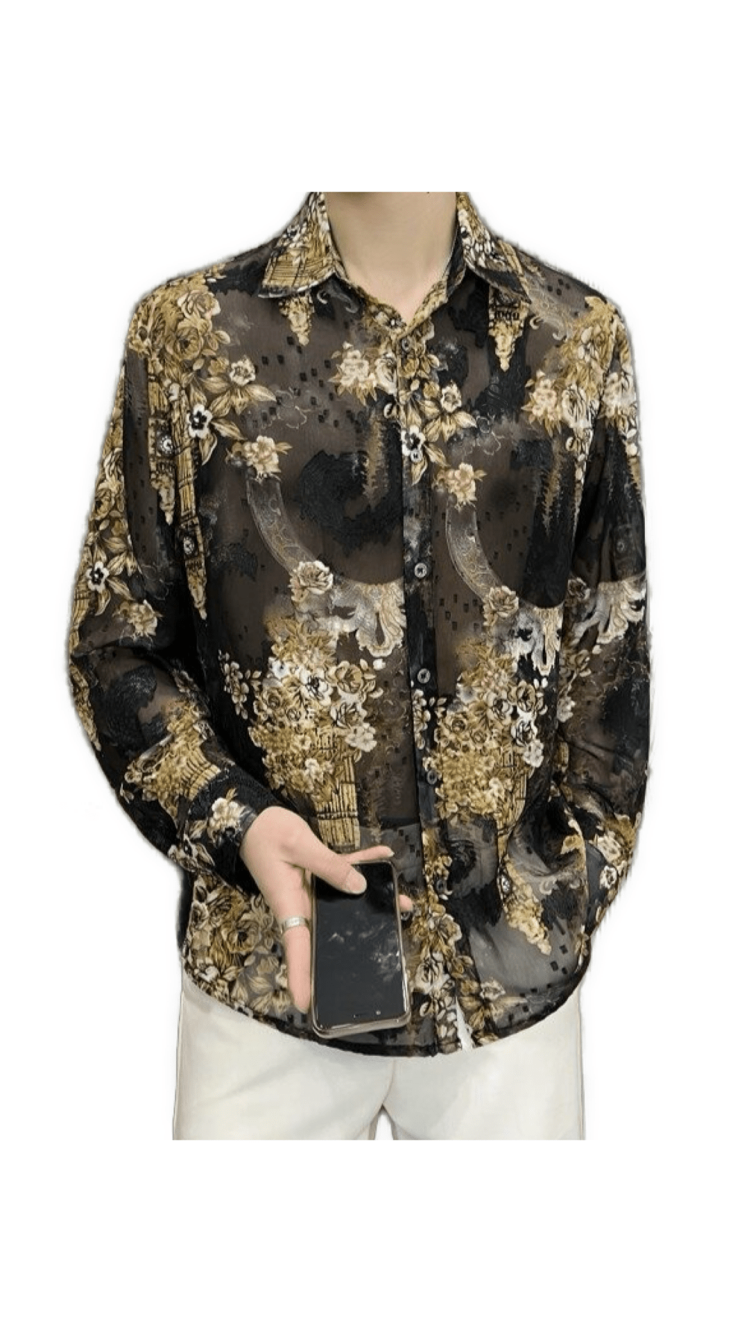Black Dragon 10 - Black Shirt for Men - Sarman Fashion - Wholesale Clothing Fashion Brand for Men from Canada
