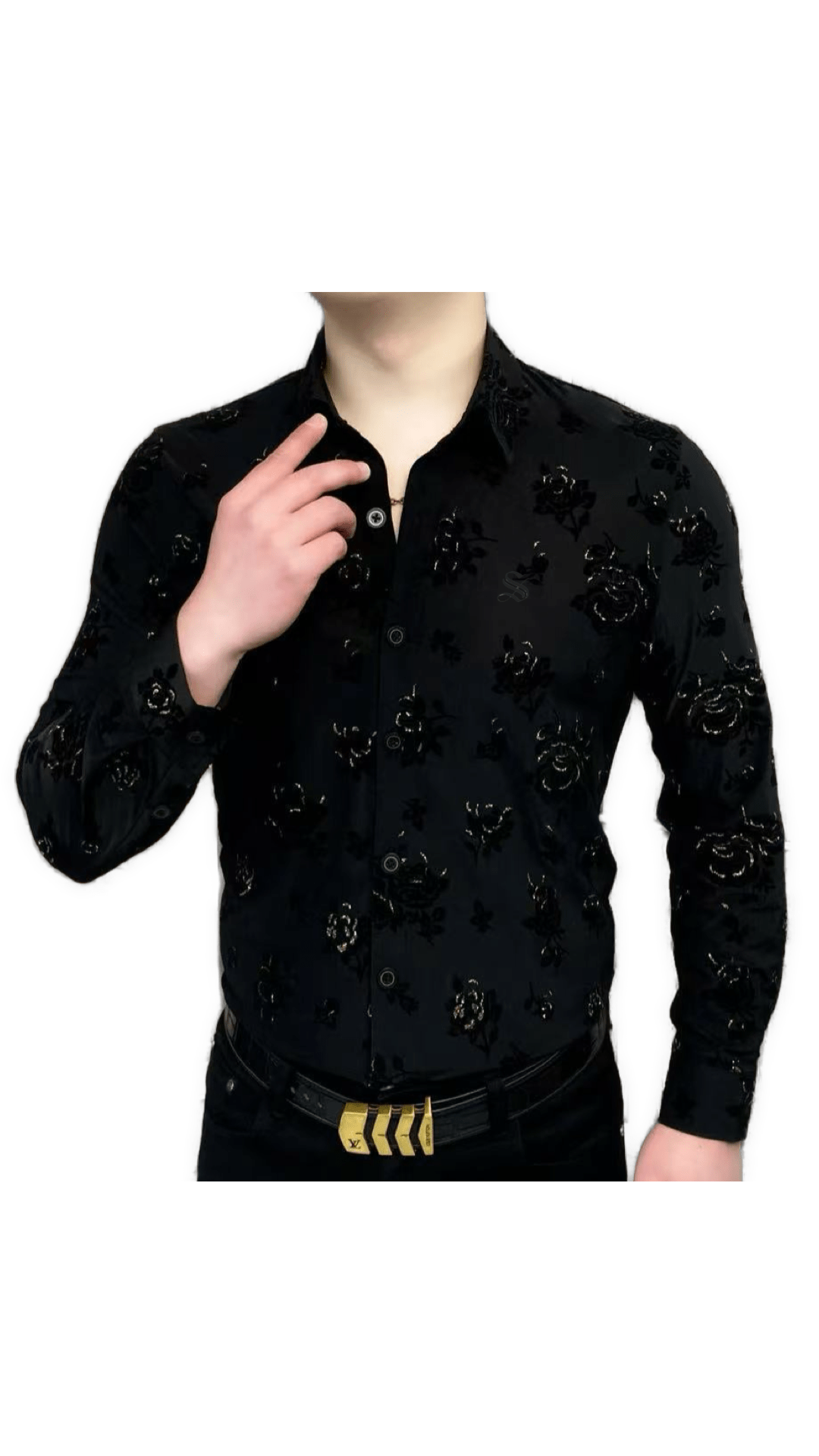 Black Dragon 11 - Black Shirt for Men - Sarman Fashion - Wholesale Clothing Fashion Brand for Men from Canada