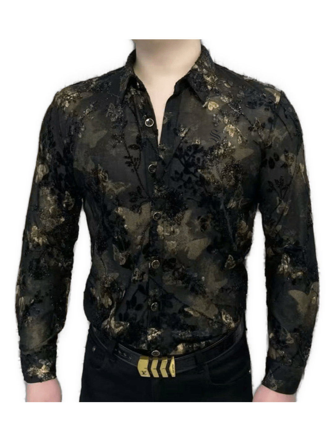 Black Dragon 12 - Black Shirt for Men - Sarman Fashion - Wholesale Clothing Fashion Brand for Men from Canada