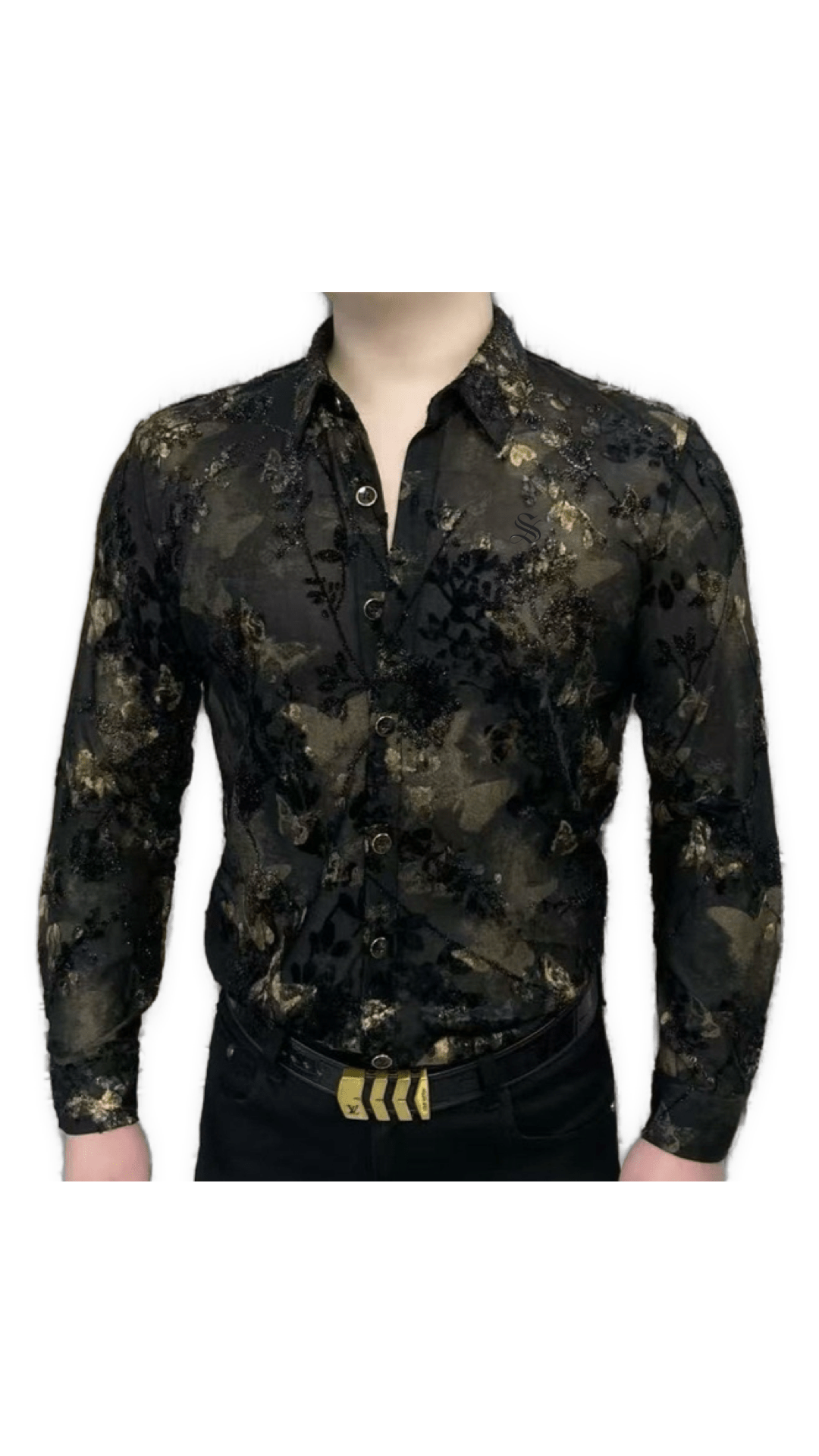 Black Dragon 12 - Black Shirt for Men - Sarman Fashion - Wholesale Clothing Fashion Brand for Men from Canada