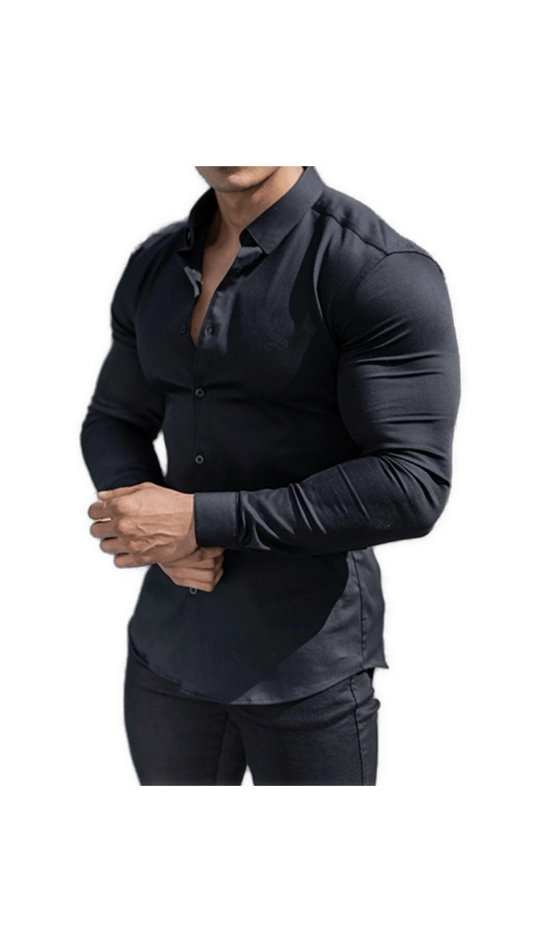 Black Dragon 3 - Black Shirt for Men - Sarman Fashion - Wholesale Clothing Fashion Brand for Men from Canada