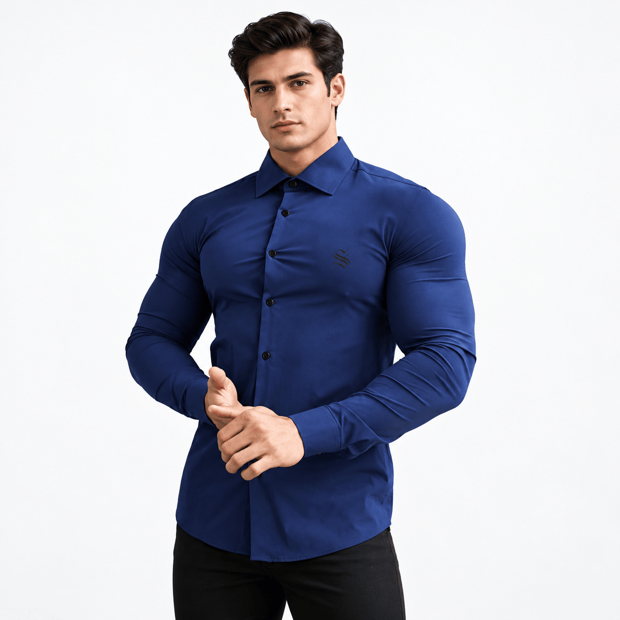 Black Dragon 3A - Shirt for Men - Sarman Fashion - Wholesale Clothing Fashion Brand for Men from Canada