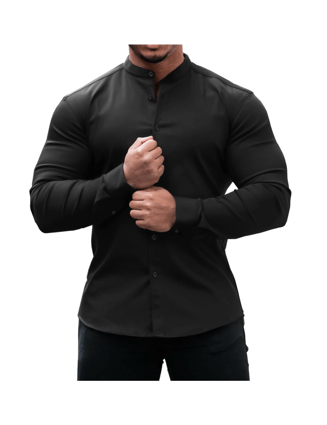Black Dragon 5 - Black Shirt for Men - Sarman Fashion - Wholesale Clothing Fashion Brand for Men from Canada