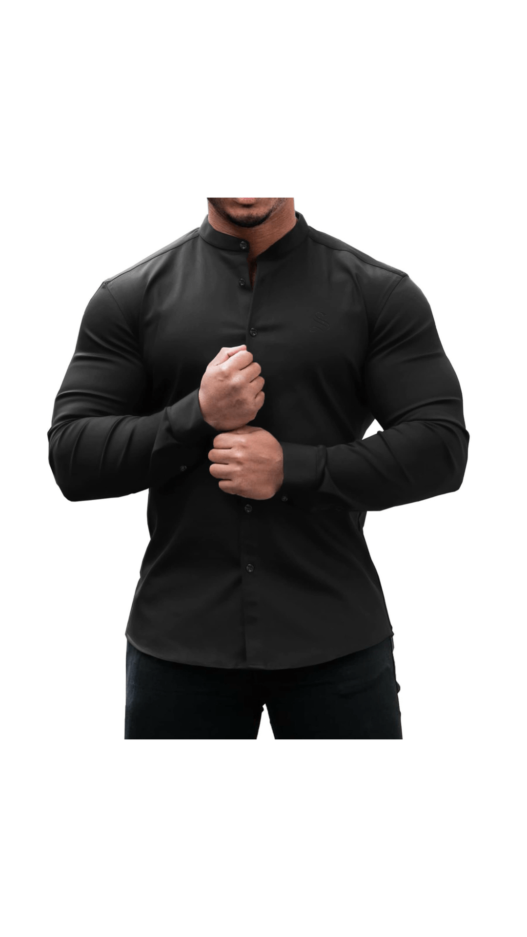 Black Dragon 5 - Black Shirt for Men - Sarman Fashion - Wholesale Clothing Fashion Brand for Men from Canada