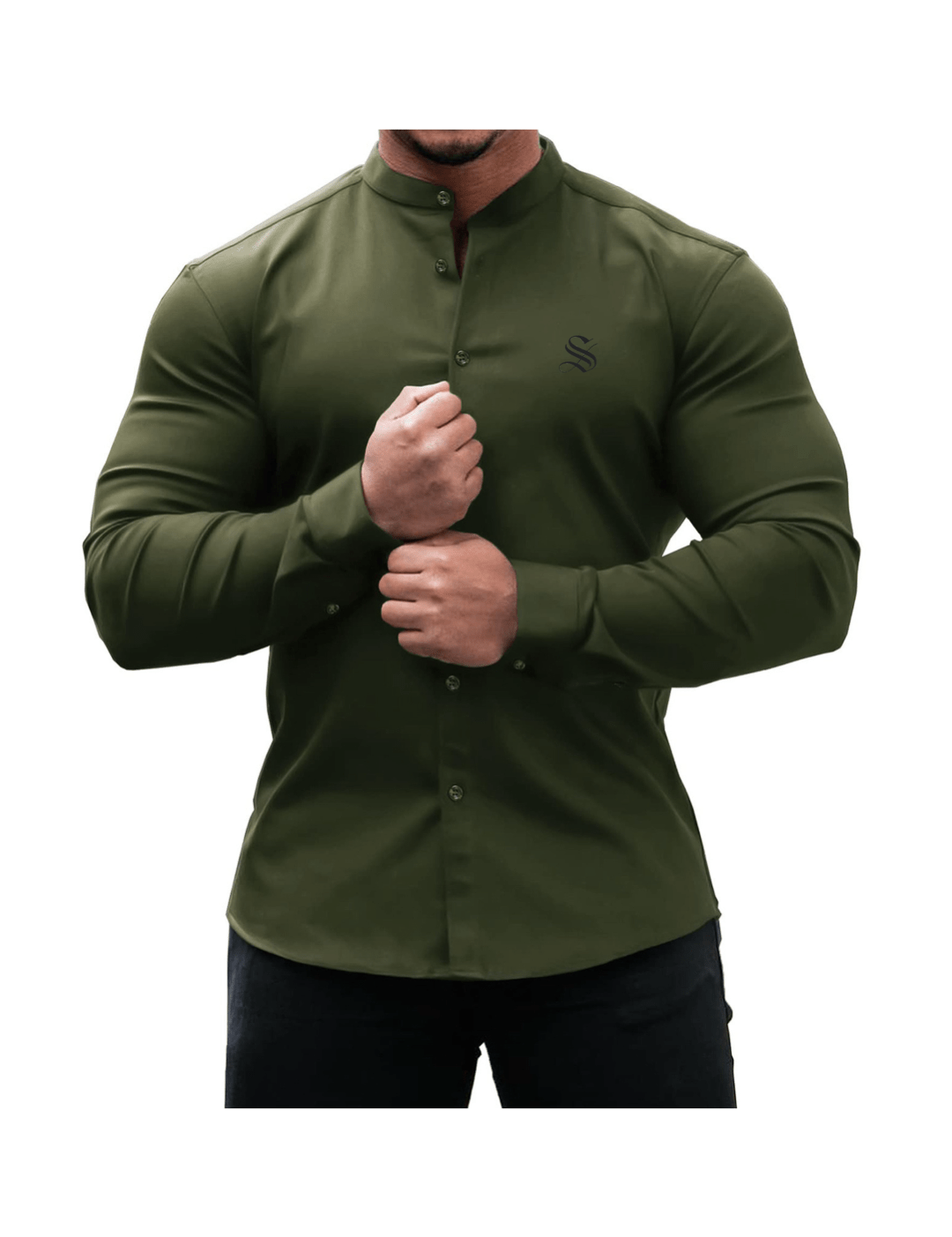 Black Dragon 5 - Black Shirt for Men - Sarman Fashion - Wholesale Clothing Fashion Brand for Men from Canada