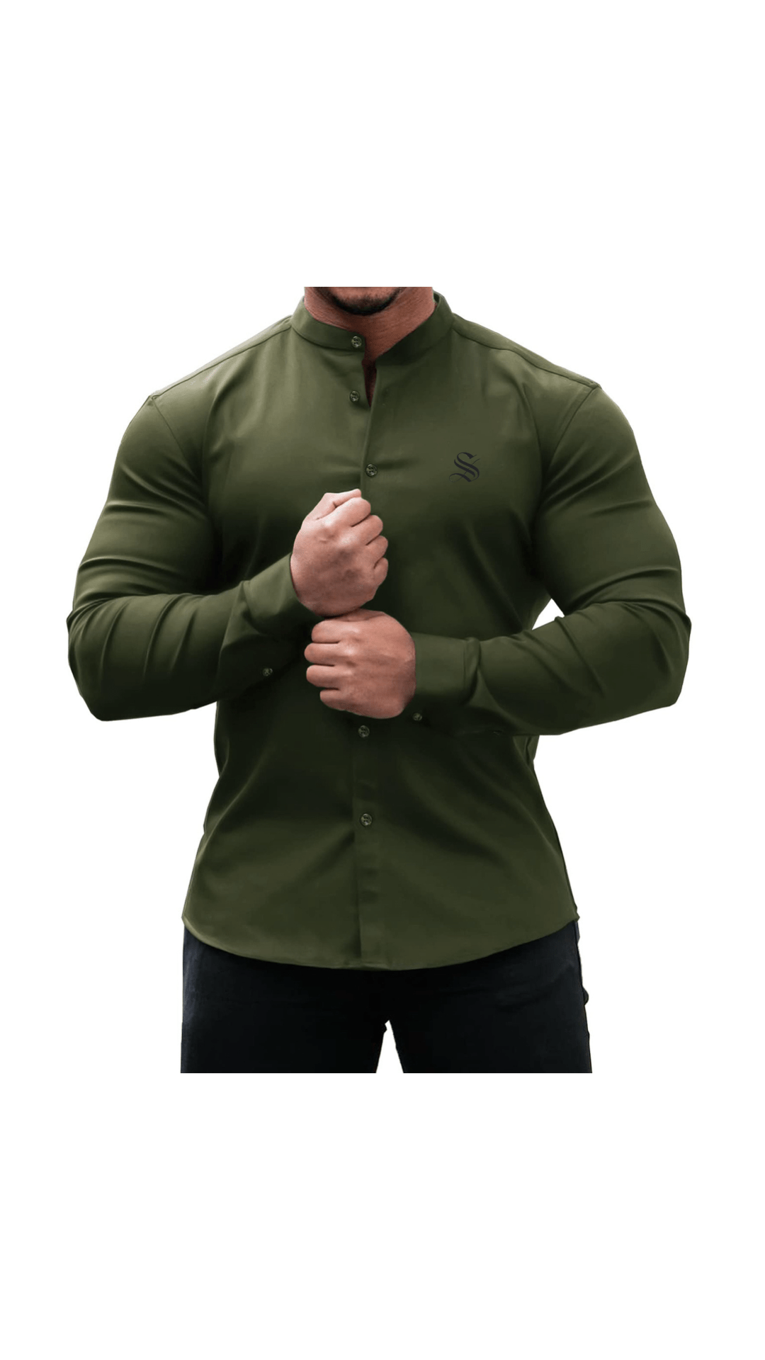 Black Dragon 5 - Black Shirt for Men - Sarman Fashion - Wholesale Clothing Fashion Brand for Men from Canada
