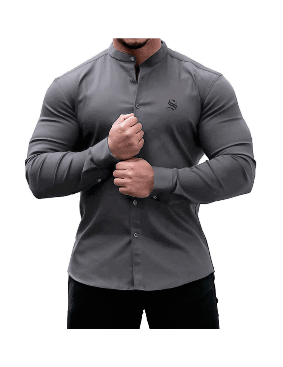 Black Dragon 5 - Black Shirt for Men - Sarman Fashion - Wholesale Clothing Fashion Brand for Men from Canada