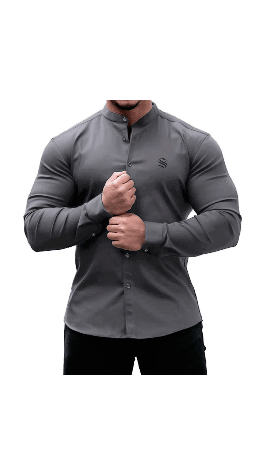 Black Dragon 5 - Black Shirt for Men - Sarman Fashion - Wholesale Clothing Fashion Brand for Men from Canada