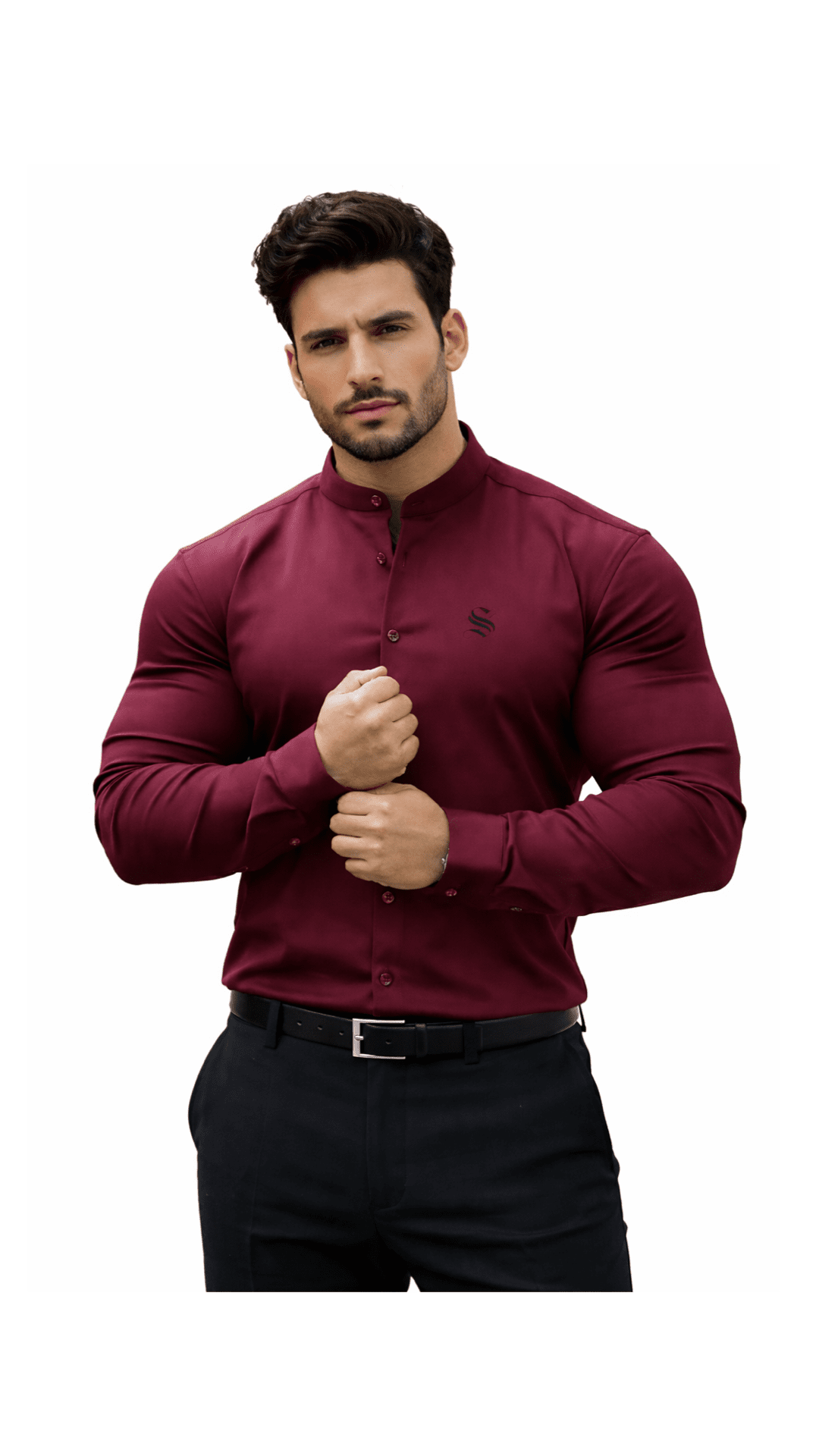 Black Dragon 5 - Shirt for Men - Sarman Fashion - Wholesale Clothing Fashion Brand for Men from Canada
