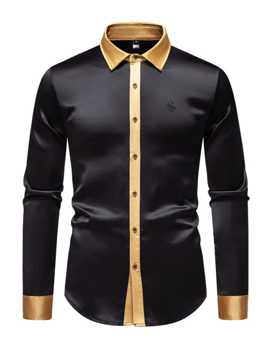 Black Dragon 7 - Black Shirt for Men - Sarman Fashion - Wholesale Clothing Fashion Brand for Men from Canada
