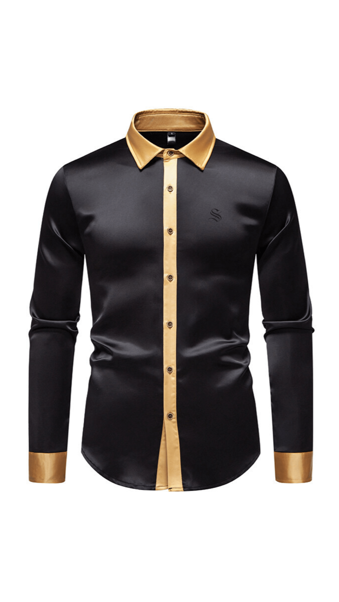 Black Dragon 7 - Black Shirt for Men - Sarman Fashion - Wholesale Clothing Fashion Brand for Men from Canada