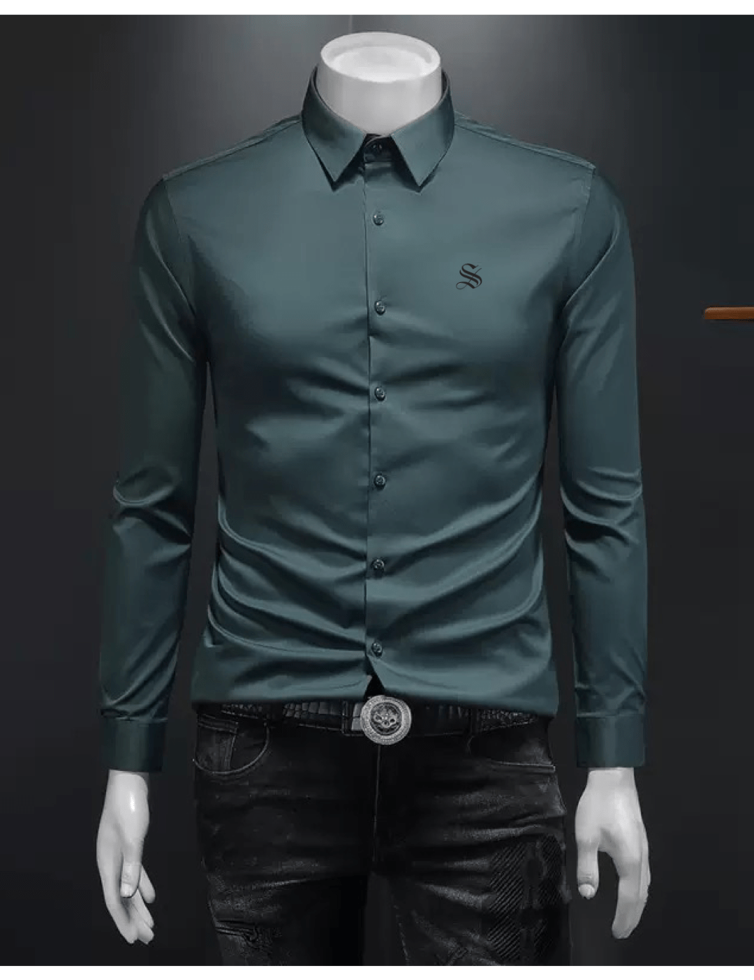 Black Dragon 777 - Black Shirt for Men - Sarman Fashion - Wholesale Clothing Fashion Brand for Men from Canada