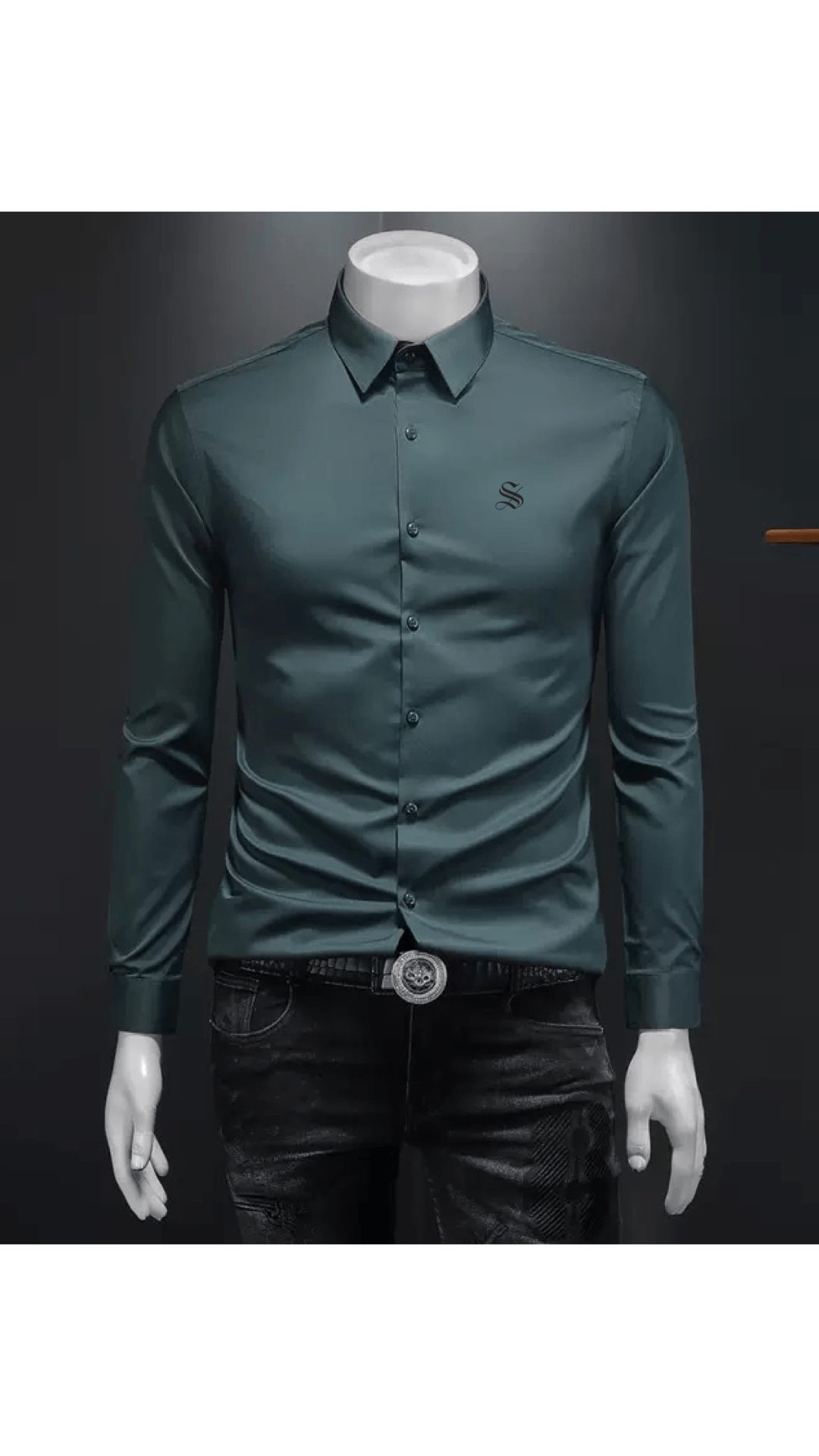 Black Dragon 777 - Black Shirt for Men - Sarman Fashion - Wholesale Clothing Fashion Brand for Men from Canada