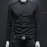 Black Dragon 777 - Black Shirt for Men - Sarman Fashion - Wholesale Clothing Fashion Brand for Men from Canada