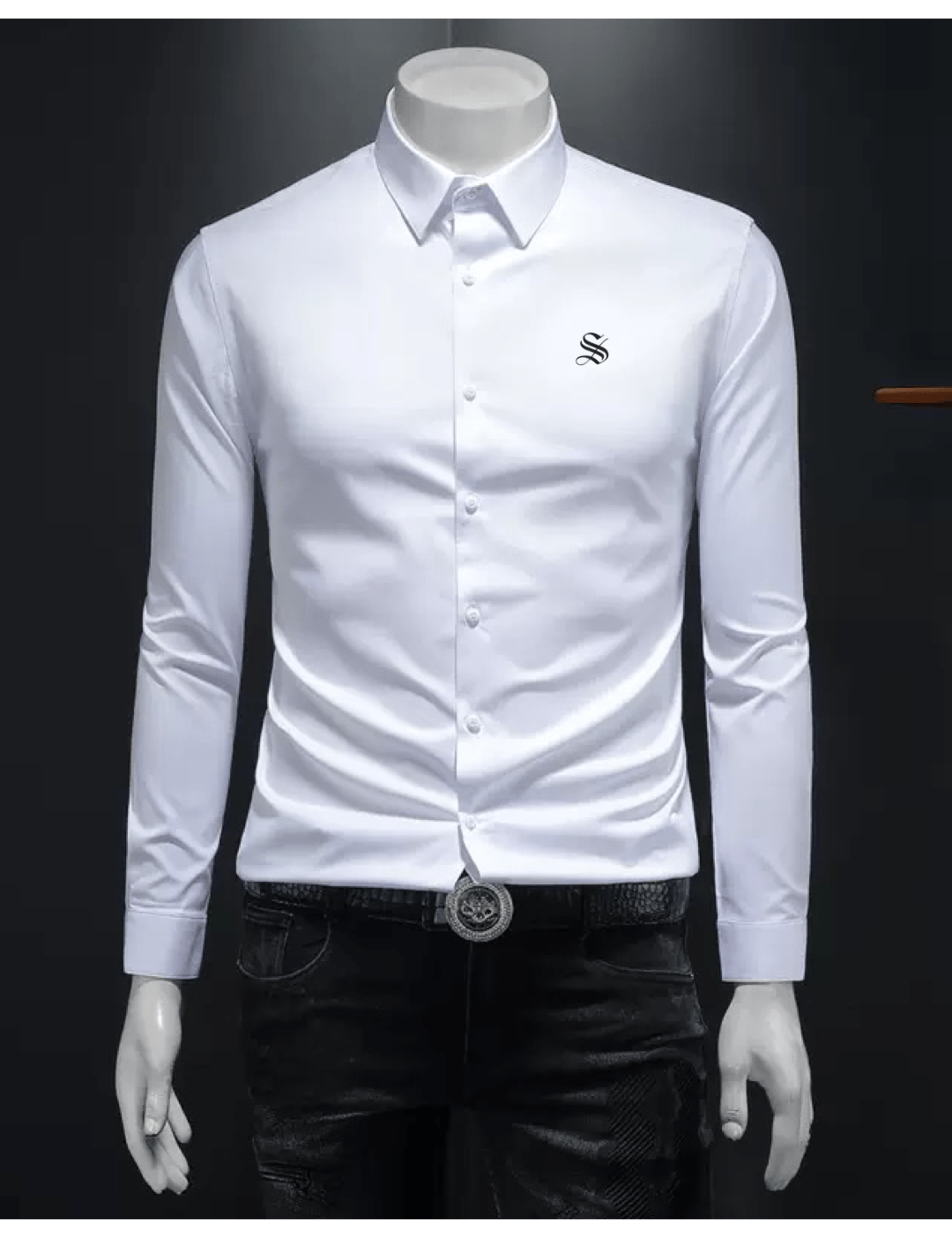 Black Dragon 777 - Black Shirt for Men - Sarman Fashion - Wholesale Clothing Fashion Brand for Men from Canada