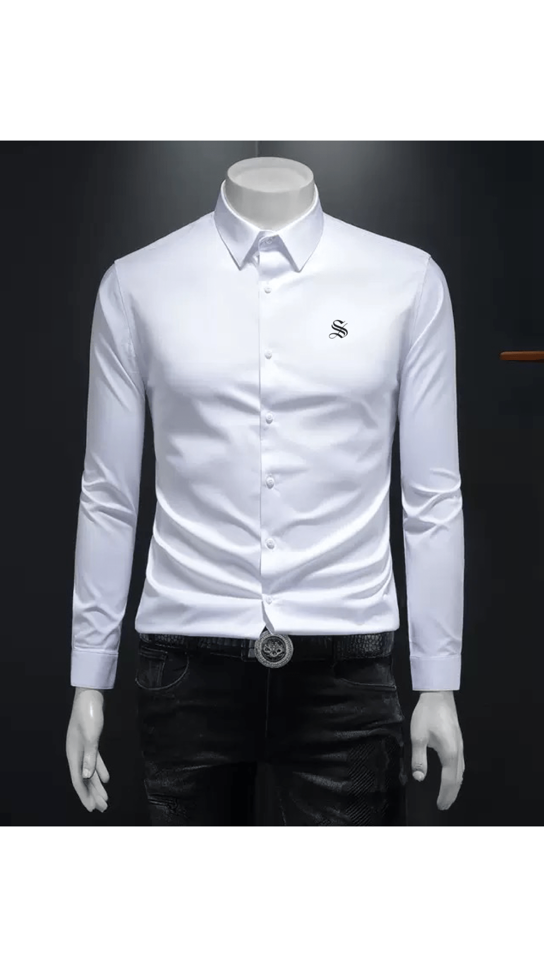 Black Dragon 777 - Black Shirt for Men - Sarman Fashion - Wholesale Clothing Fashion Brand for Men from Canada