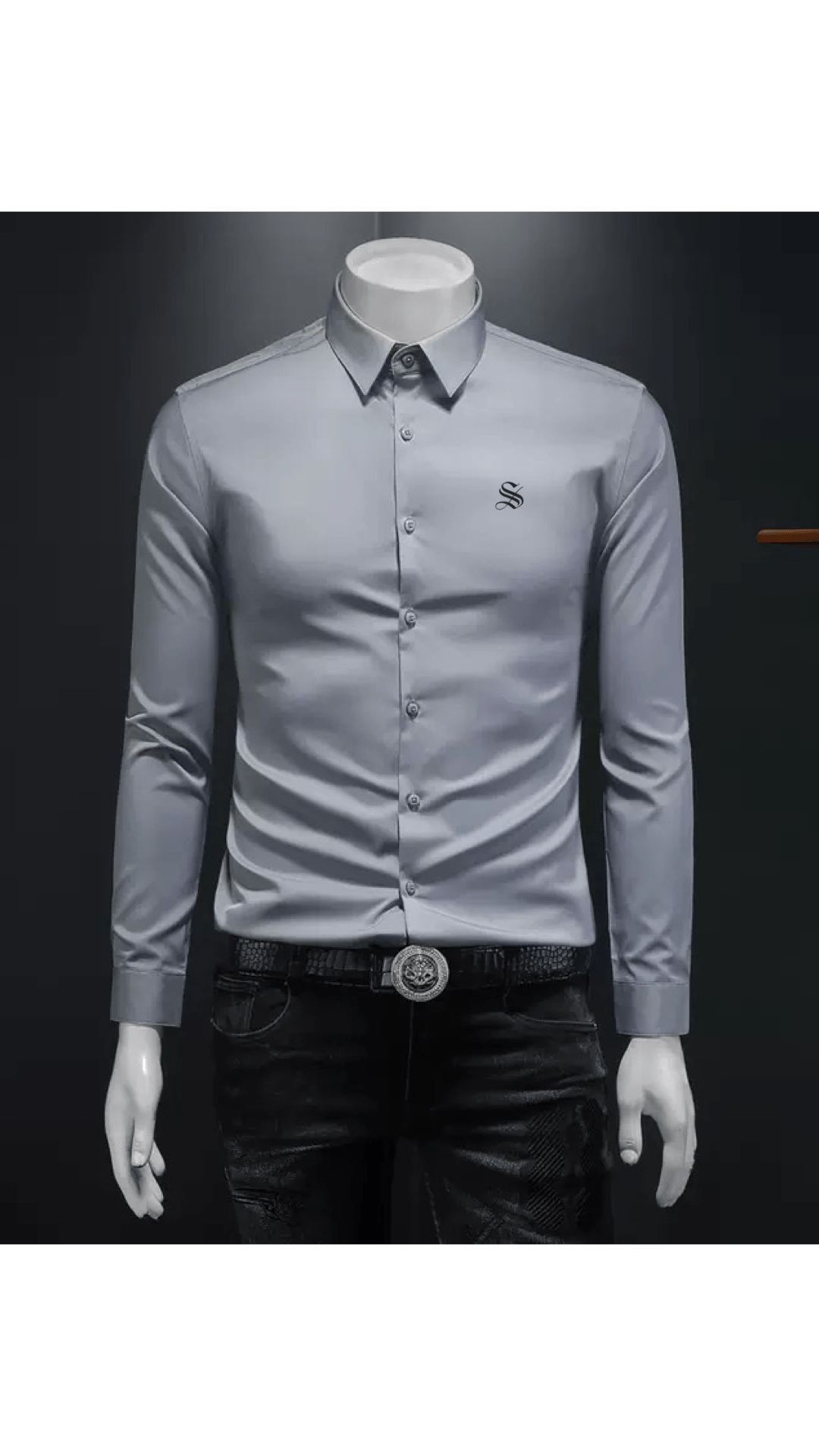 Black Dragon 777 - Black Shirt for Men - Sarman Fashion - Wholesale Clothing Fashion Brand for Men from Canada