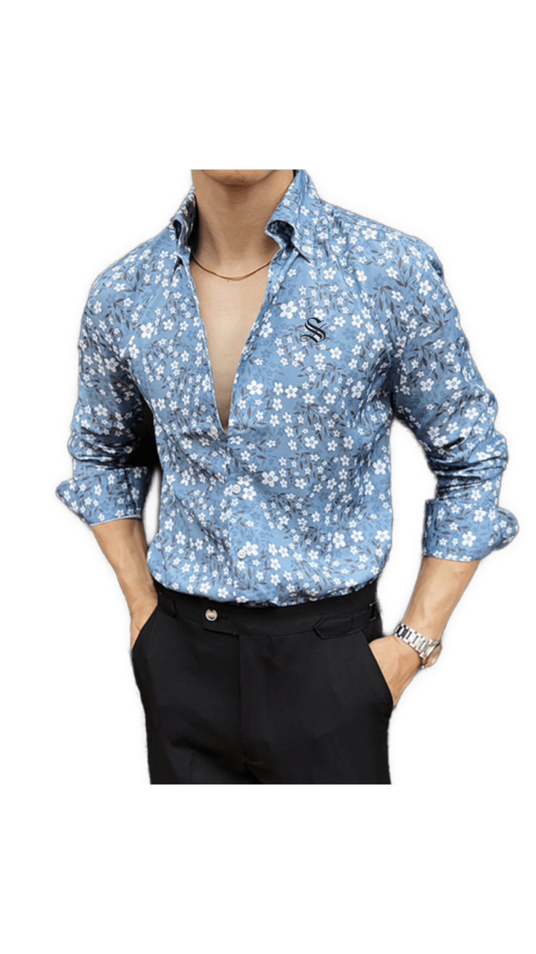 Black Dragon 8 - Black Shirt for Men - Sarman Fashion - Wholesale Clothing Fashion Brand for Men from Canada