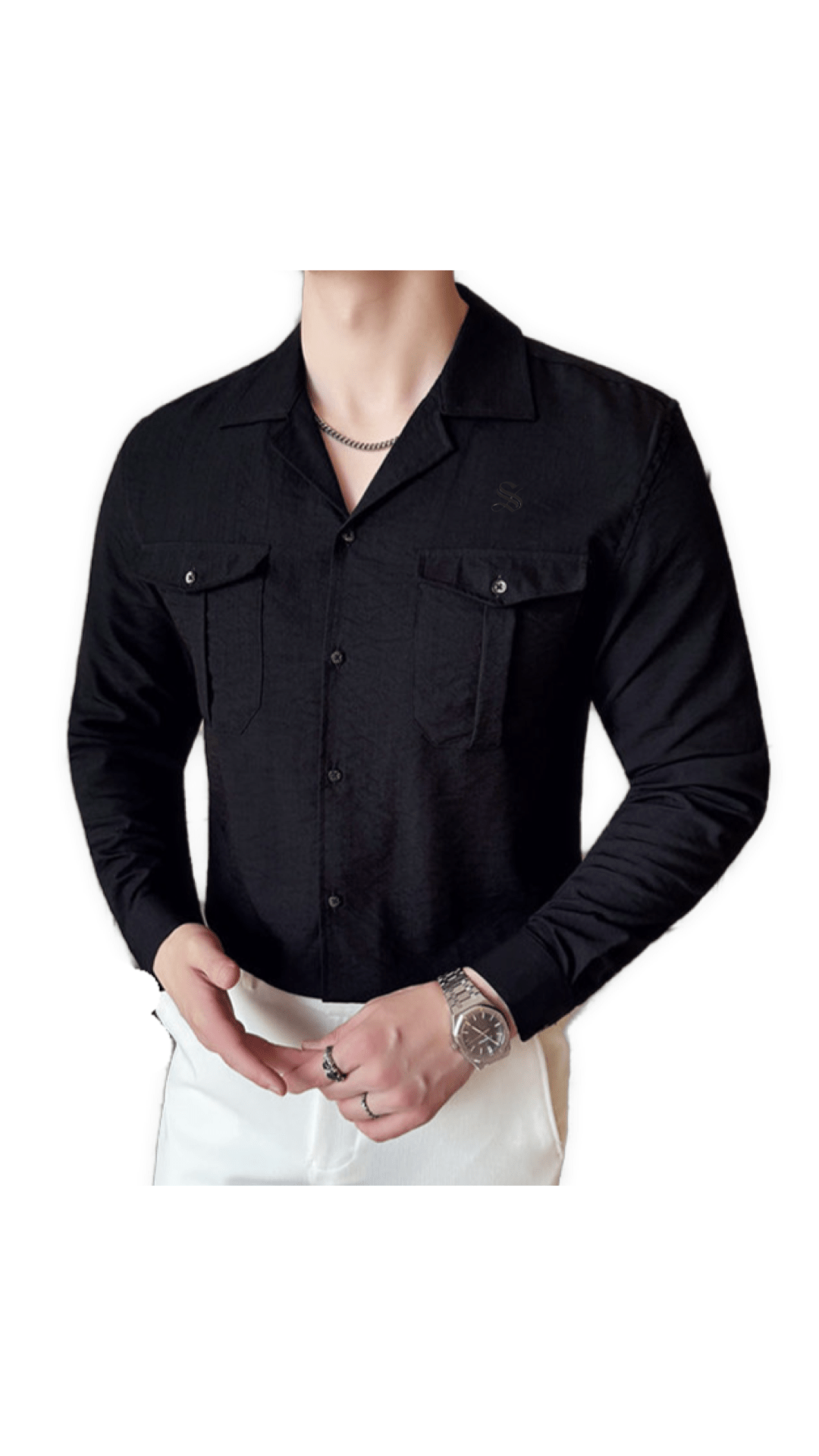 Black Dragon 800 - Shirt for Men - Sarman Fashion - Wholesale Clothing Fashion Brand for Men from Canada