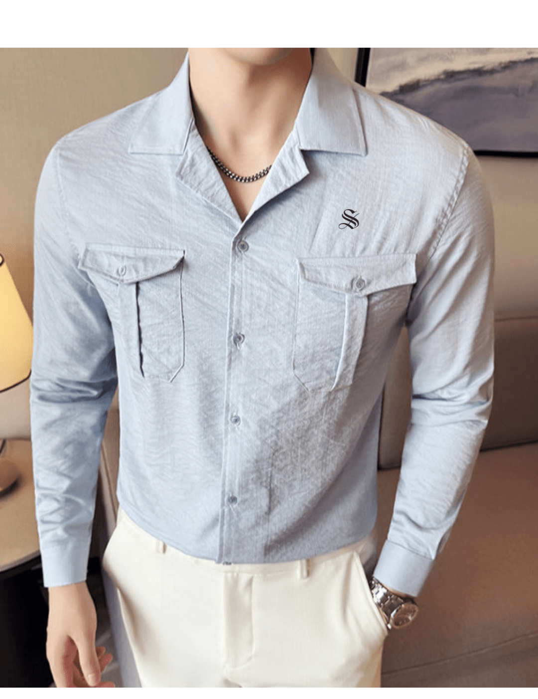 Black Dragon 800 - Shirt for Men - Sarman Fashion - Wholesale Clothing Fashion Brand for Men from Canada