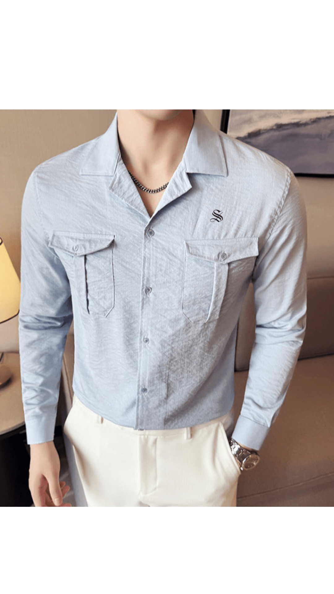 Black Dragon 800 - Shirt for Men - Sarman Fashion - Wholesale Clothing Fashion Brand for Men from Canada