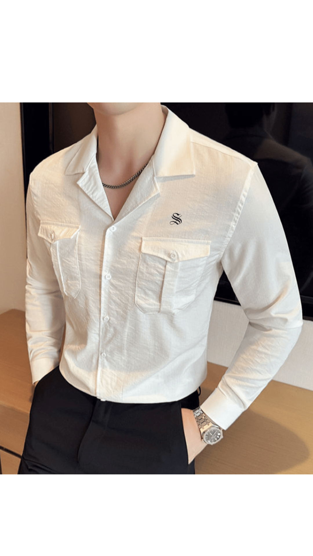 Black Dragon 800 - Shirt for Men - Sarman Fashion - Wholesale Clothing Fashion Brand for Men from Canada