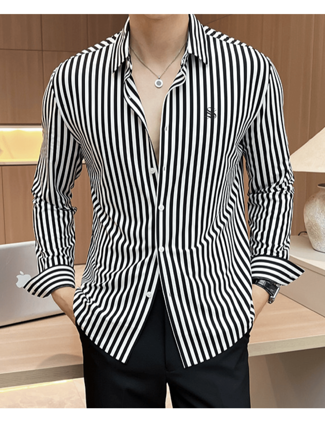 Black Dragon 802 - Shirt for Men - Sarman Fashion - Wholesale Clothing Fashion Brand for Men from Canada