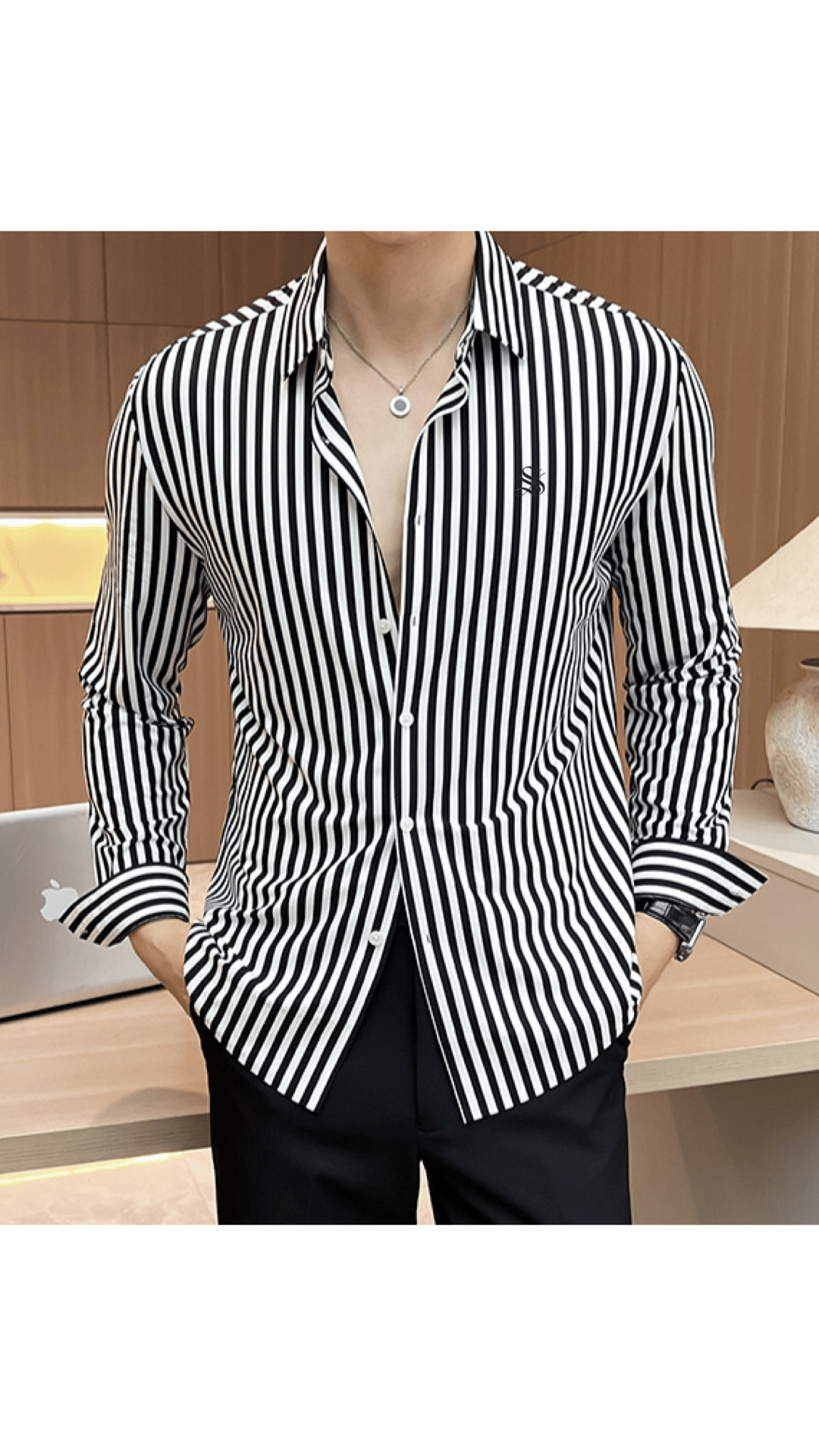 Black Dragon 802 - Shirt for Men - Sarman Fashion - Wholesale Clothing Fashion Brand for Men from Canada