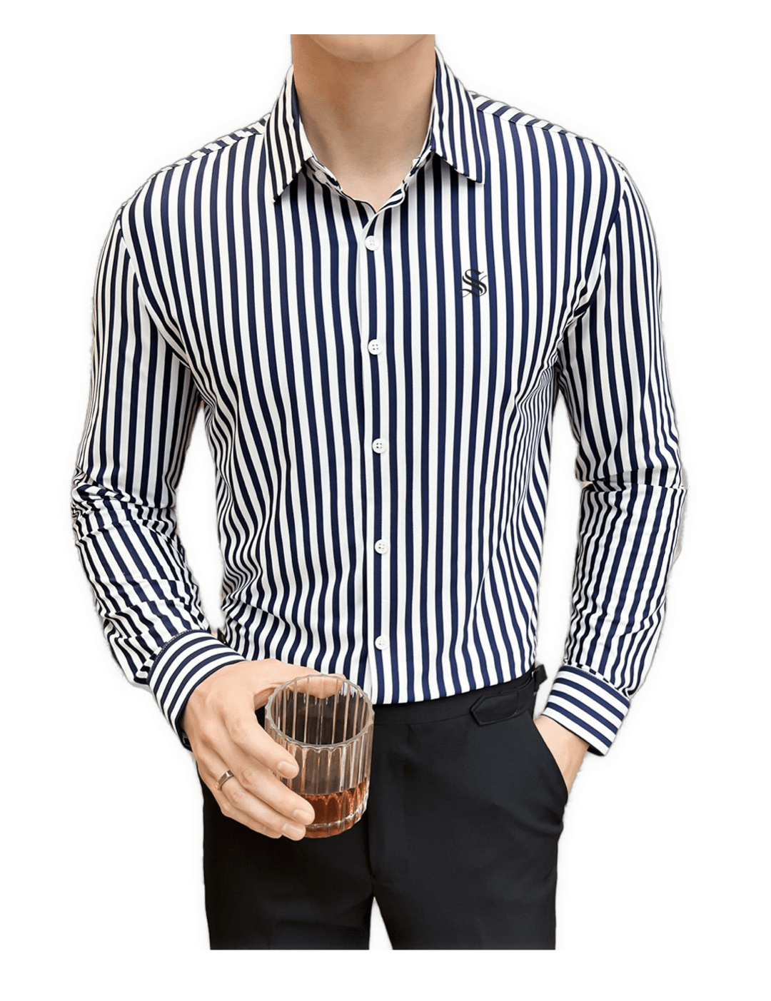 Black Dragon 802 - Shirt for Men - Sarman Fashion - Wholesale Clothing Fashion Brand for Men from Canada