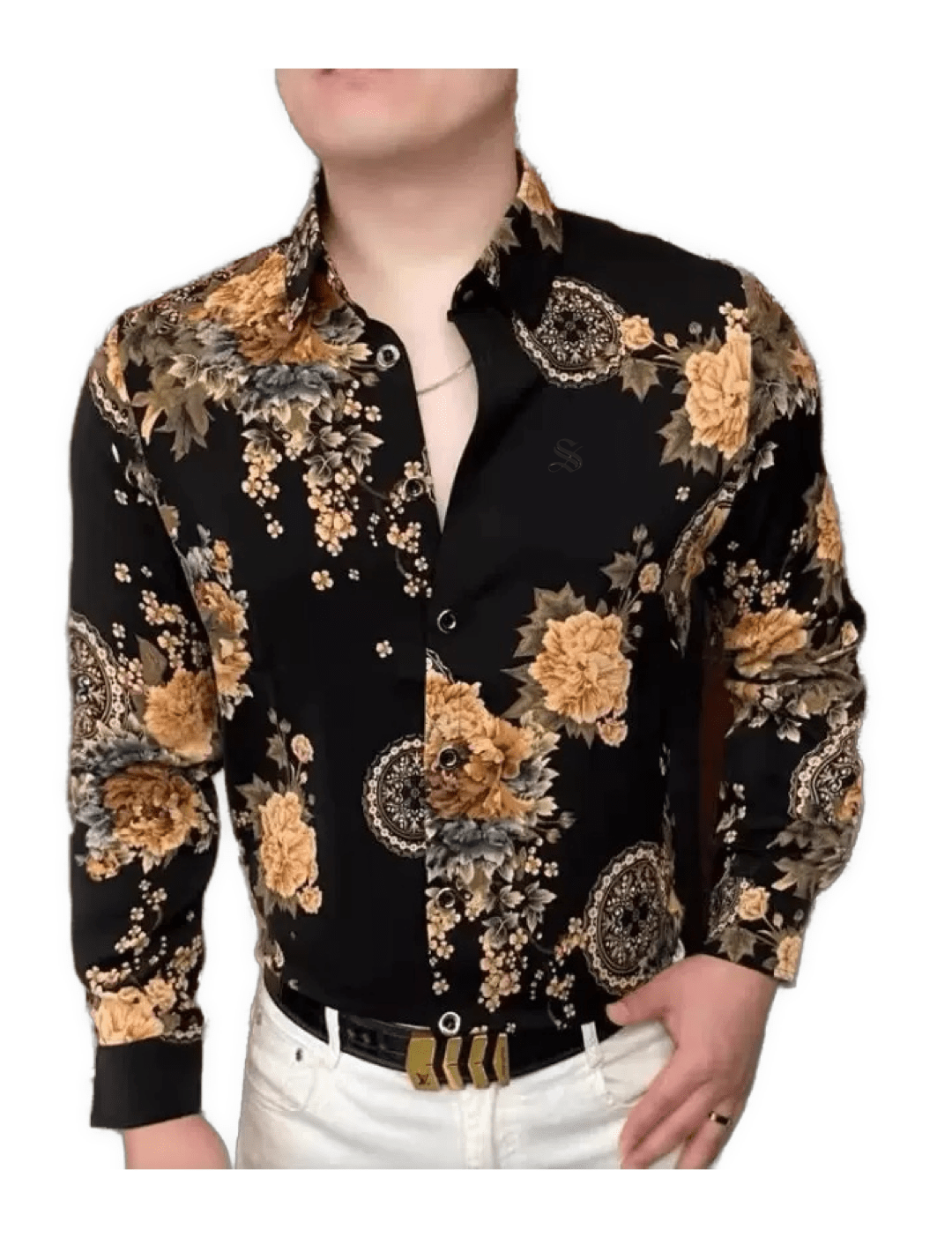 Black Dragon 806 - Shirt for Men - Sarman Fashion - Wholesale Clothing Fashion Brand for Men from Canada