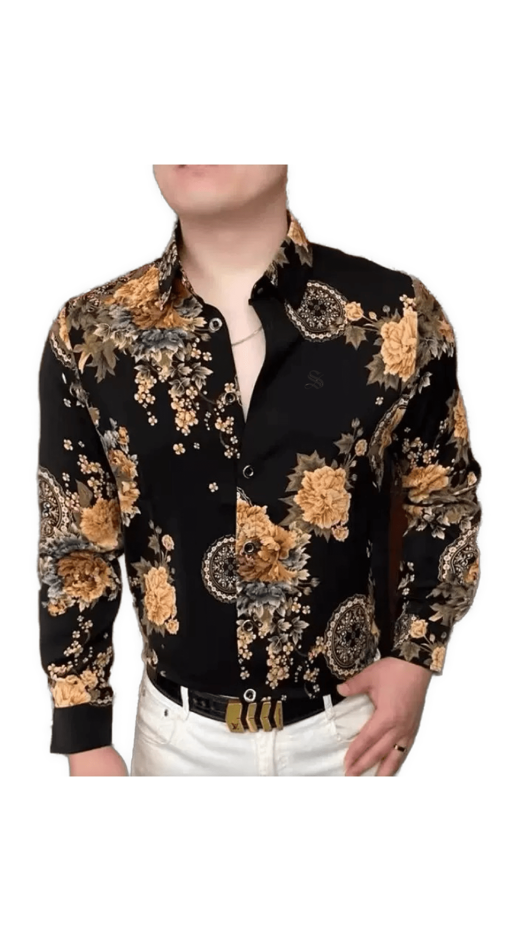 Black Dragon 806 - Shirt for Men - Sarman Fashion - Wholesale Clothing Fashion Brand for Men from Canada