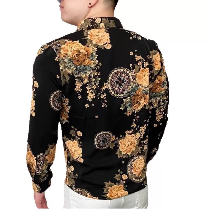 Black Dragon 806 - Shirt for Men - Sarman Fashion - Wholesale Clothing Fashion Brand for Men from Canada