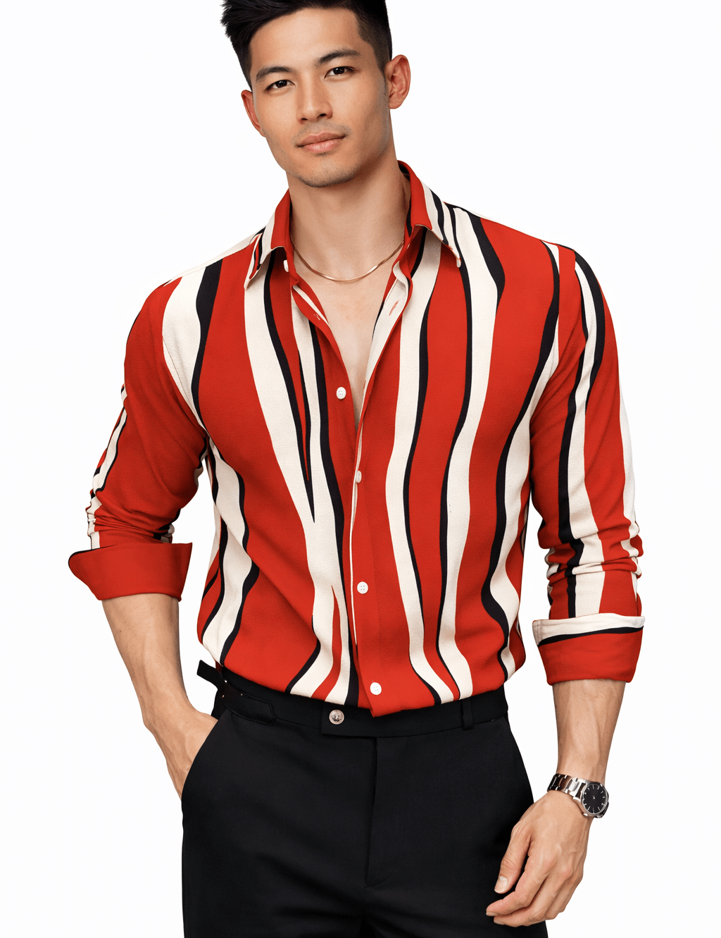 Black Dragon 808 - Shirt for Men - Sarman Fashion - Wholesale Clothing Fashion Brand for Men from Canada