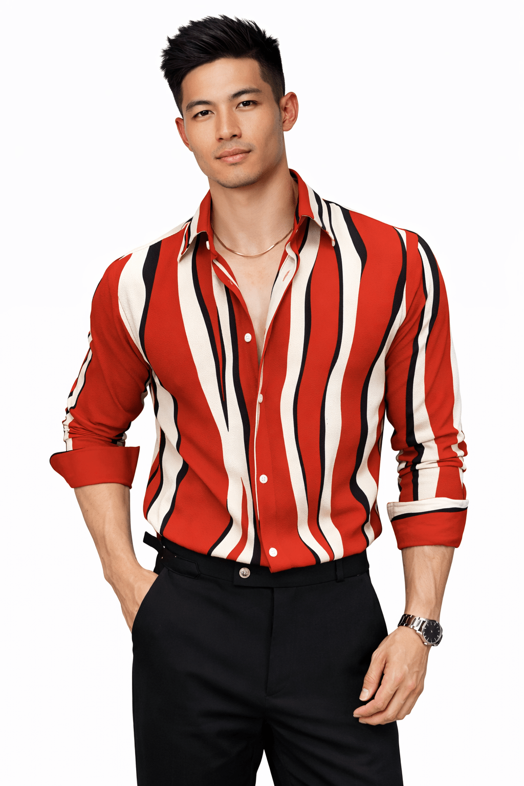 Black Dragon 808 - Shirt for Men - Sarman Fashion - Wholesale Clothing Fashion Brand for Men from Canada