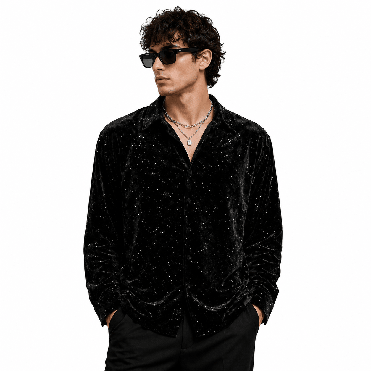 Black Dragon 87 - Shirt for Men - Sarman Fashion - Wholesale Clothing Fashion Brand for Men from Canada