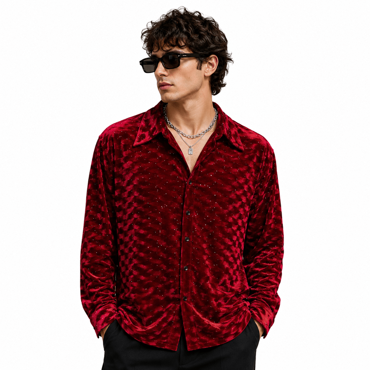 Black Dragon 87 - Shirt for Men - Sarman Fashion - Wholesale Clothing Fashion Brand for Men from Canada