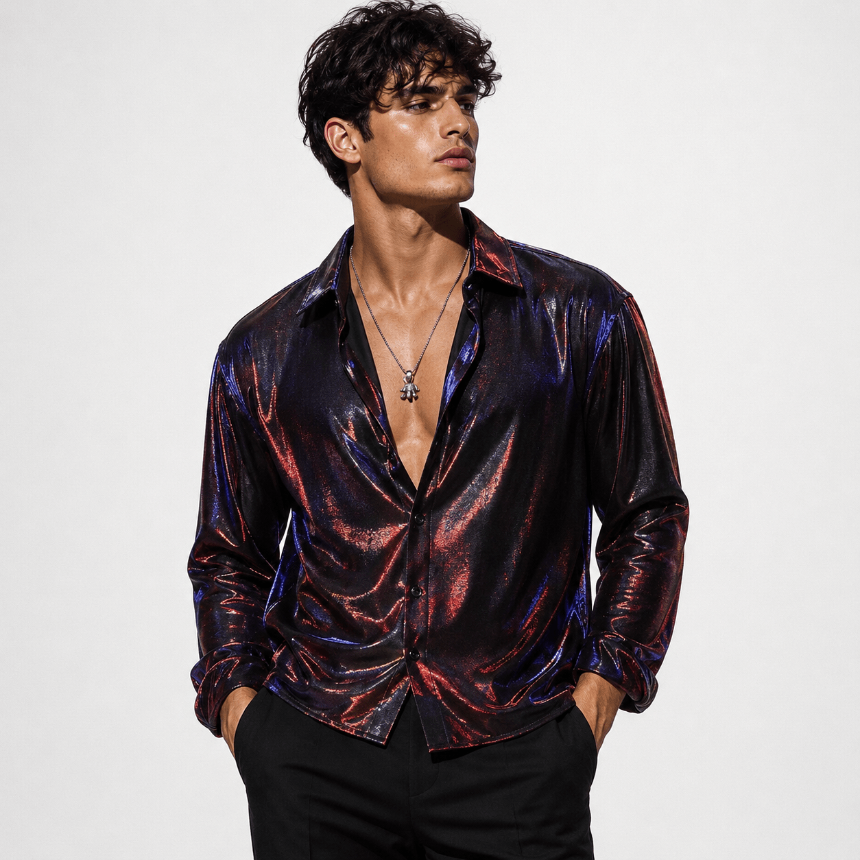 Black Dragon 88 - Shirt for Men - Sarman Fashion - Wholesale Clothing Fashion Brand for Men from Canada