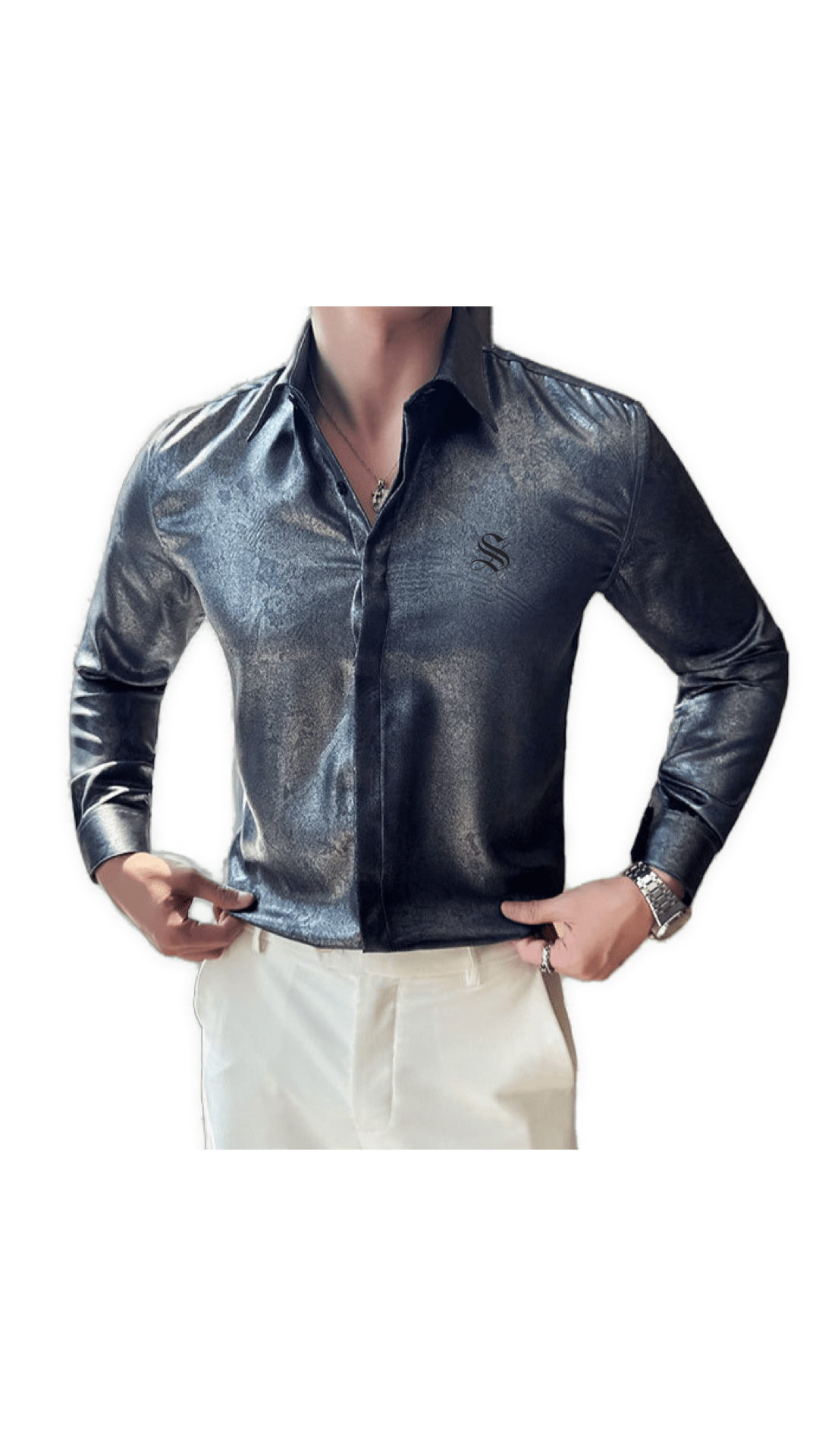 Black Dragon 9 - Black Shirt for Men - Sarman Fashion - Wholesale Clothing Fashion Brand for Men from Canada