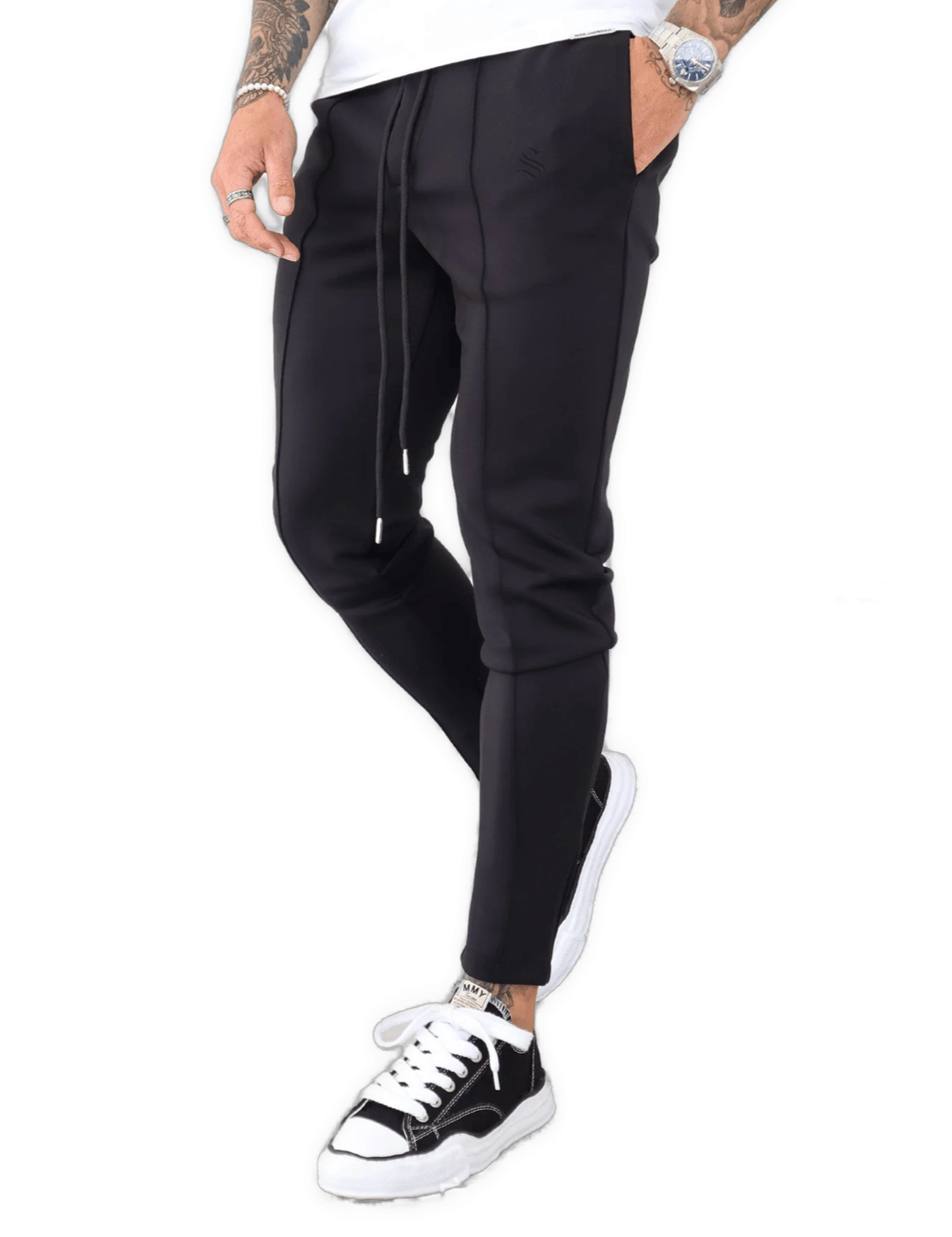 Black Wolf 5 - Men’s Casual Joggers - Sarman Fashion - Wholesale Clothing Fashion Brand for Men from Canada