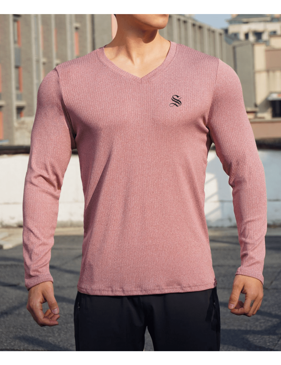 BlackList 44 - V - Neck T-Shirt for Men - Sarman Fashion - Wholesale Clothing Fashion Brand for Men from Canada