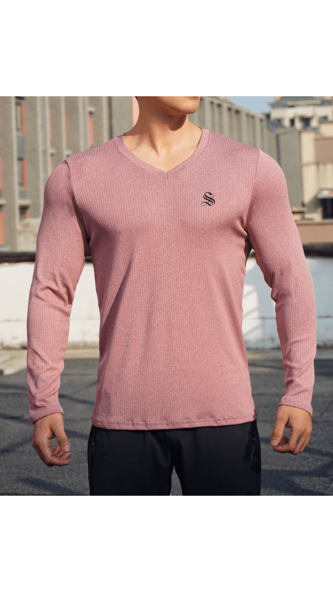 BlackList 44 - V - Neck T-Shirt for Men - Sarman Fashion - Wholesale Clothing Fashion Brand for Men from Canada